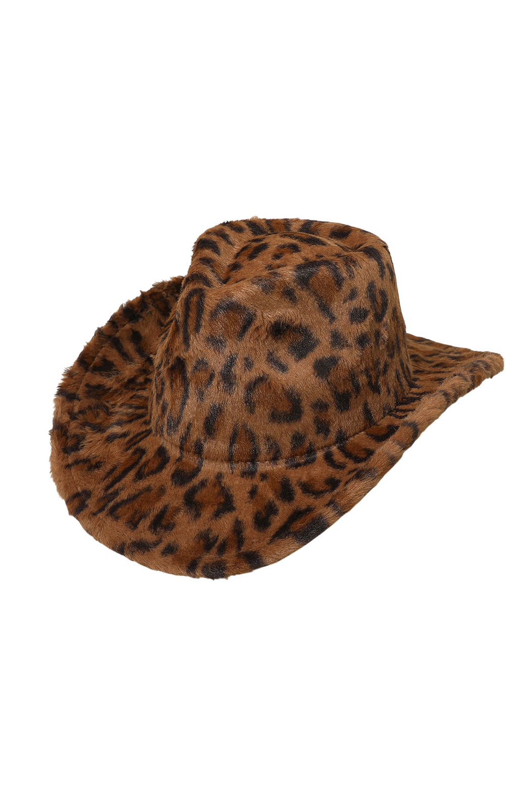 Fur Leopard Cowboy Hat