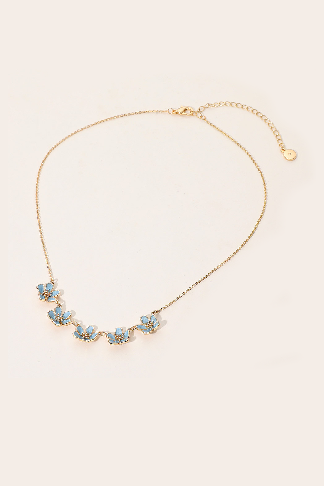 Enamel Flower Necklace