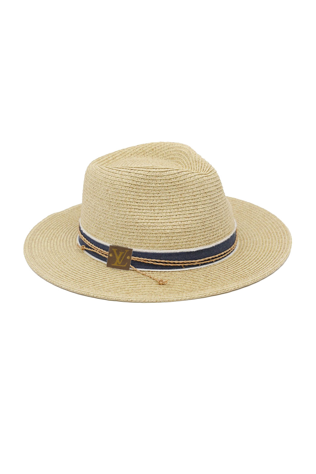 Upcycled Hat Band Straw Panama