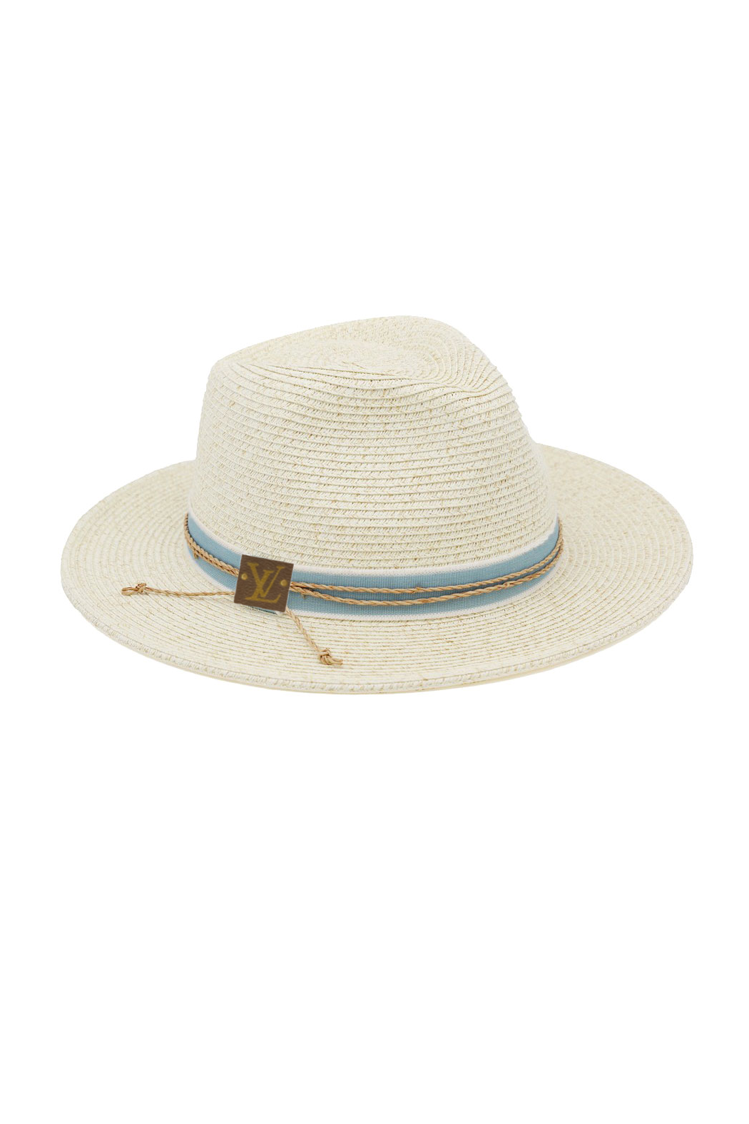 Upcycled Hat Band Straw Panama