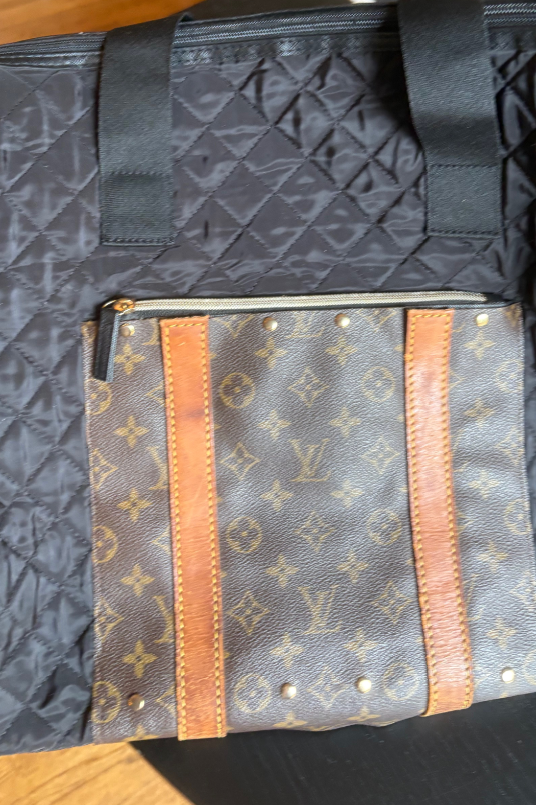 One-of-a-Kind Upcycled Large Travel Tote