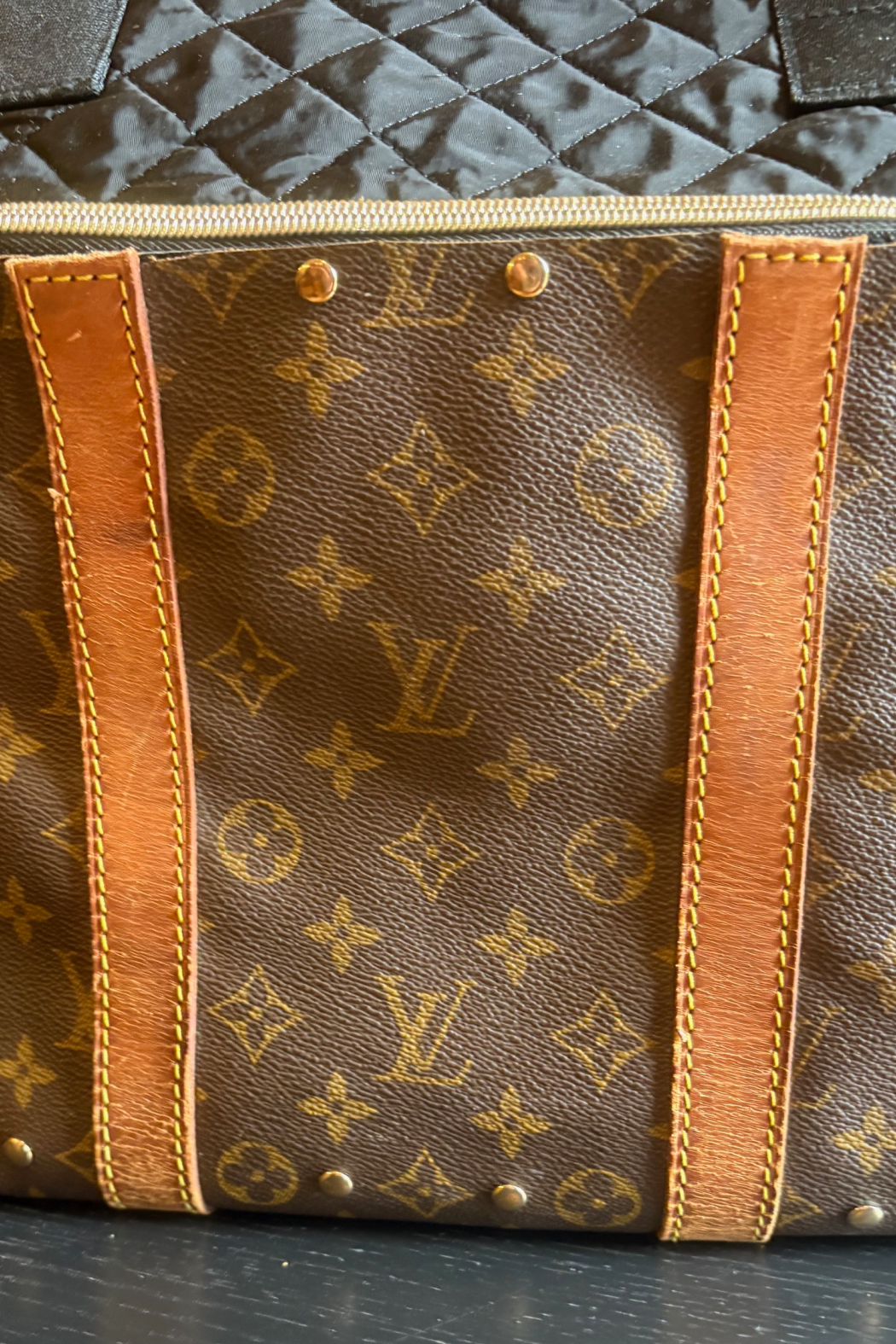 One-of-a-Kind Upcycled Large Travel Tote