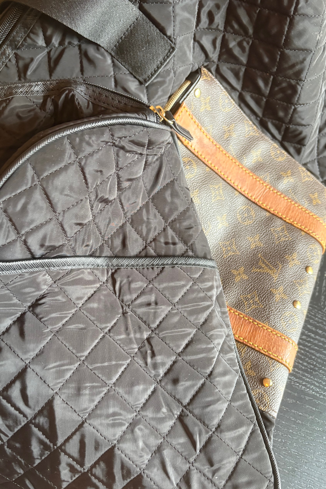 One-of-a-Kind Upcycled Large Travel Tote