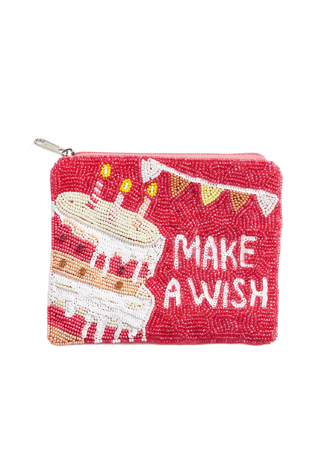 Make A Wish Beaded Pouch Bag