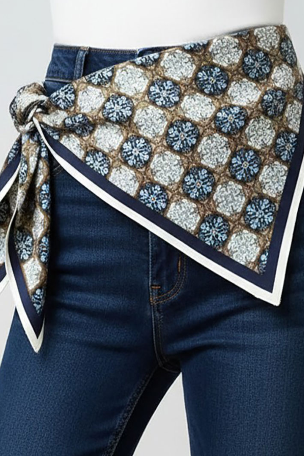 Medallion Silk Scarf