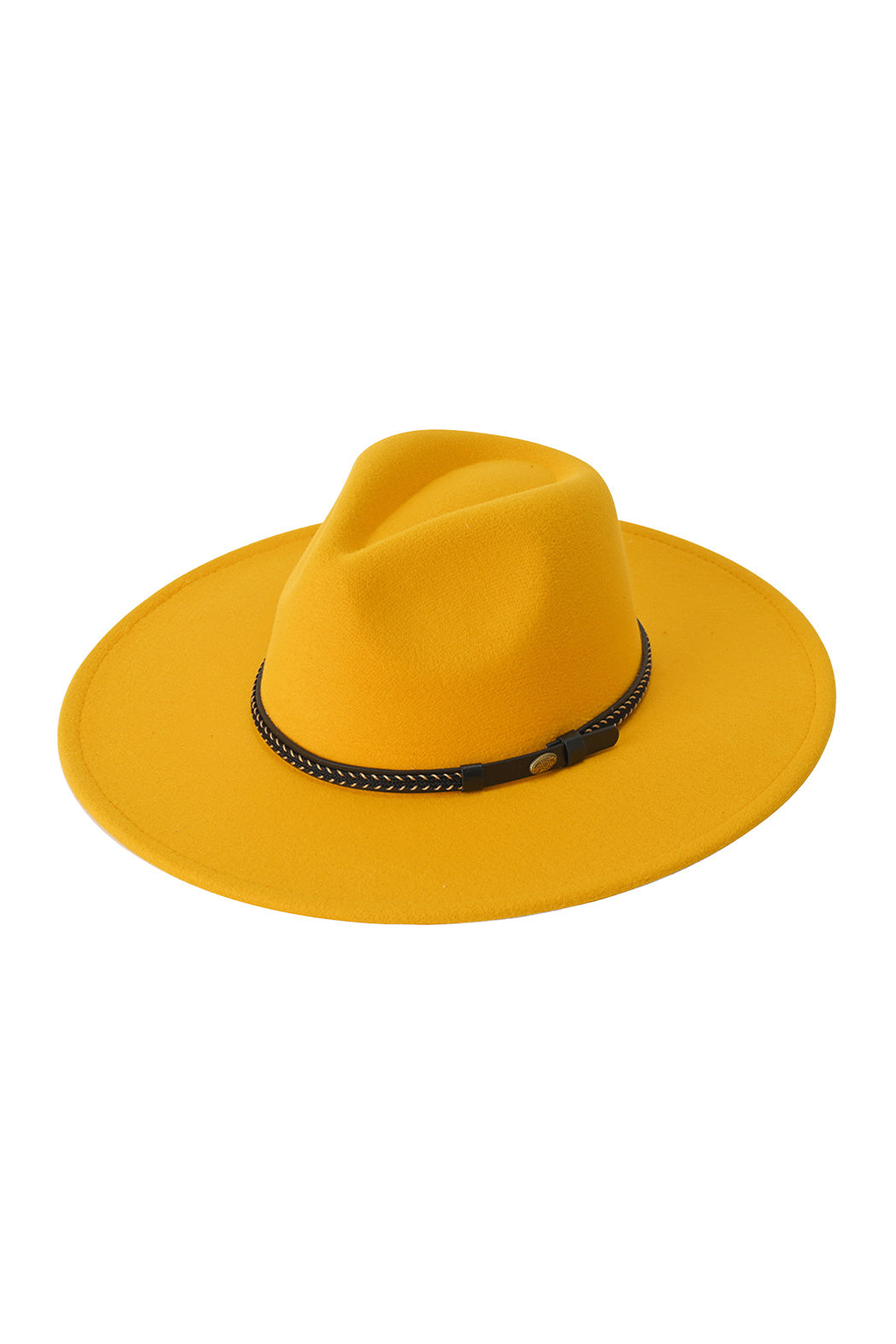 Woven Hat Band Felt Fedora