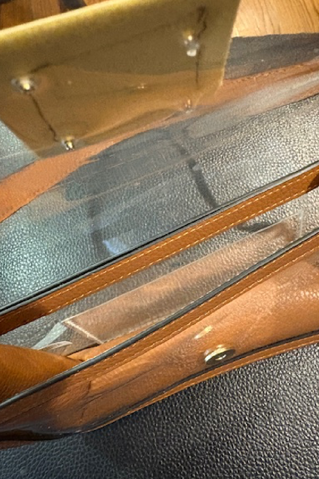 One-of-a-Kind Upcycled Transparent Bag