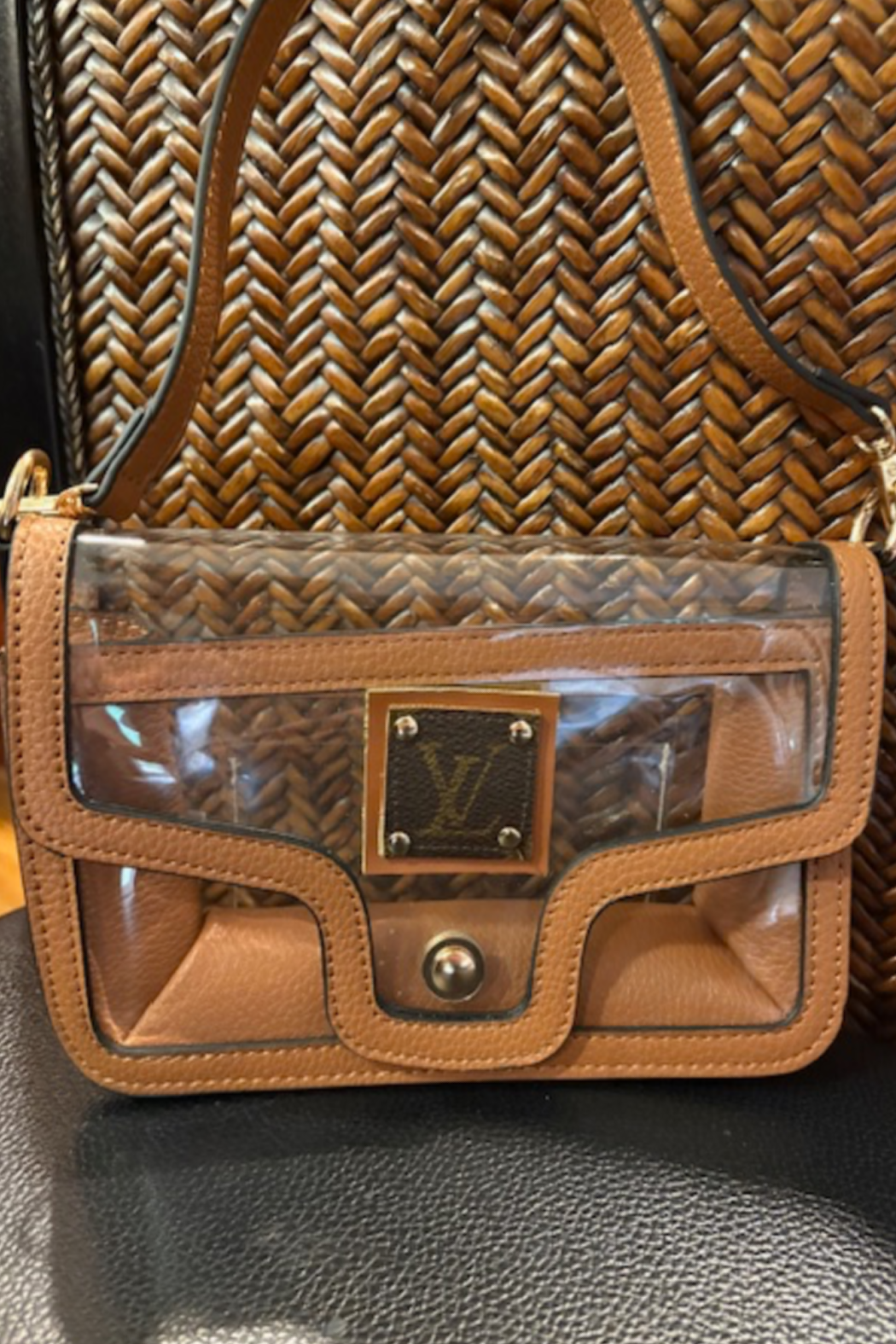 One-of-a-Kind Upcycled Transparent Bag