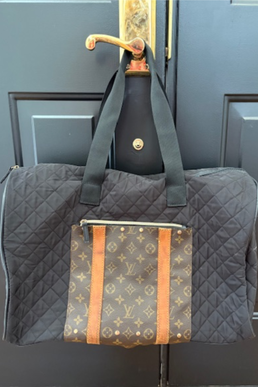 One-of-a-Kind Upcycled Large Travel Tote