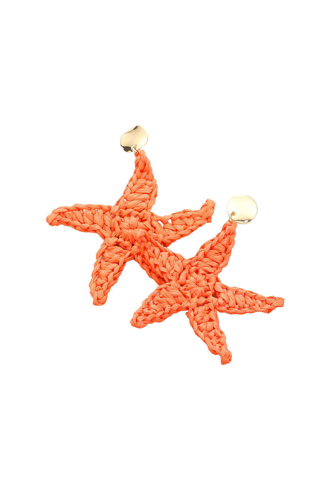 Raffia Starfish Earrings