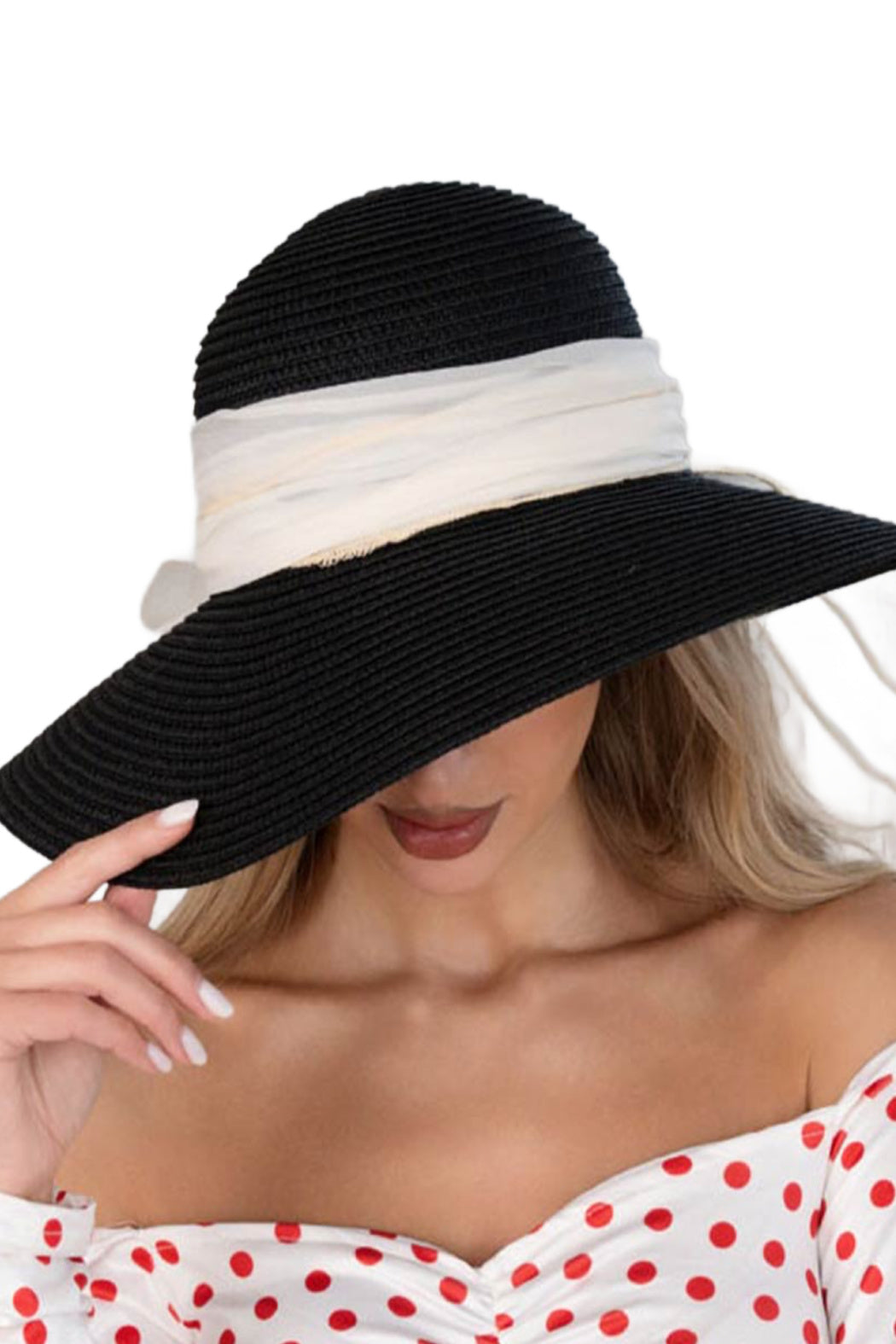 Oversized Band Straw Sun Hat