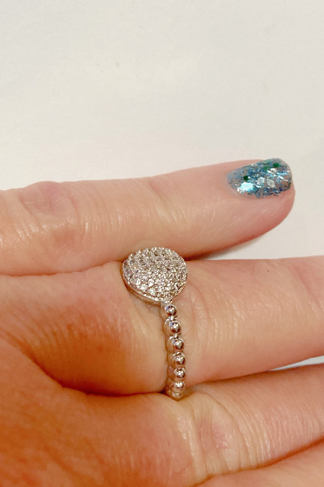 Round Cz Pave Ring