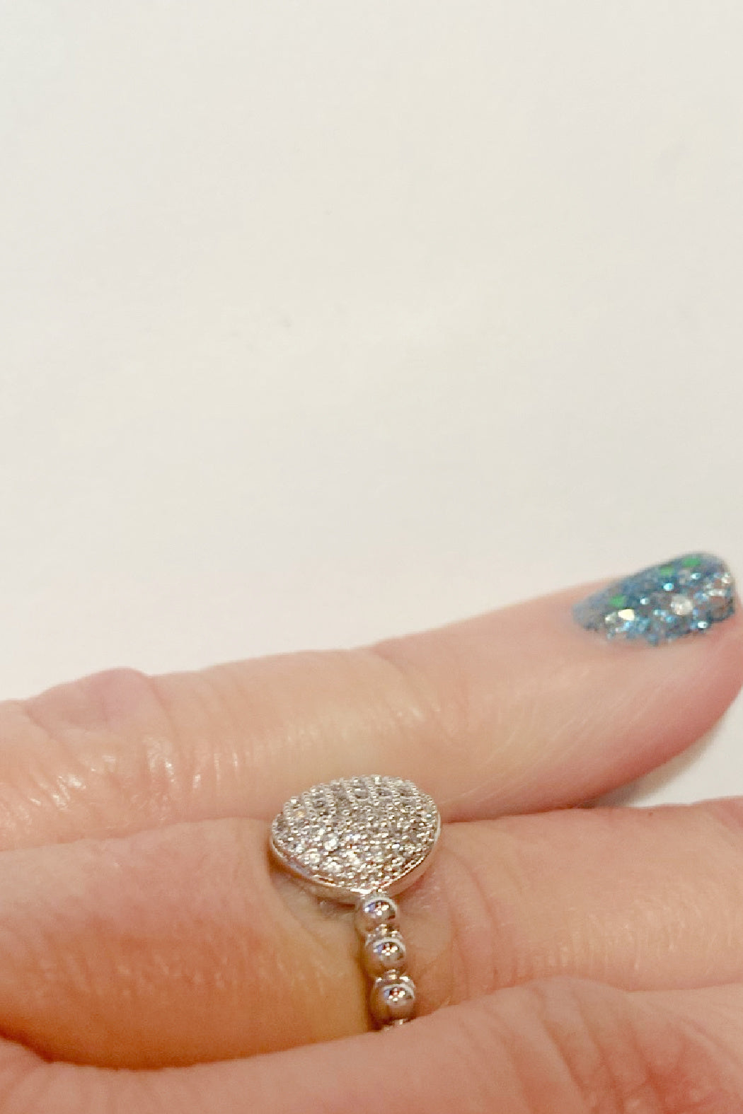 Round Cz Pave Ring