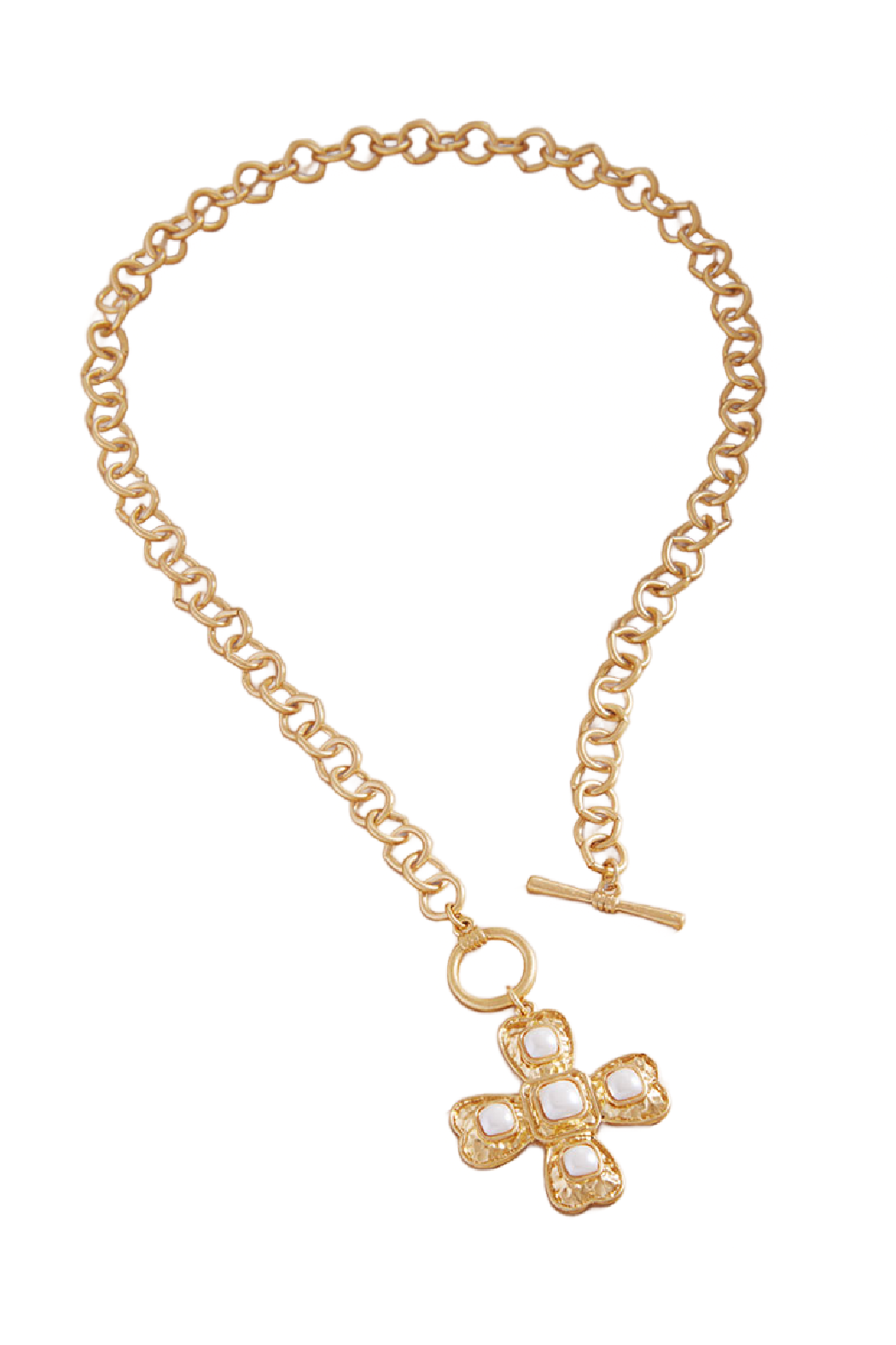 Pearl Cross Necklace