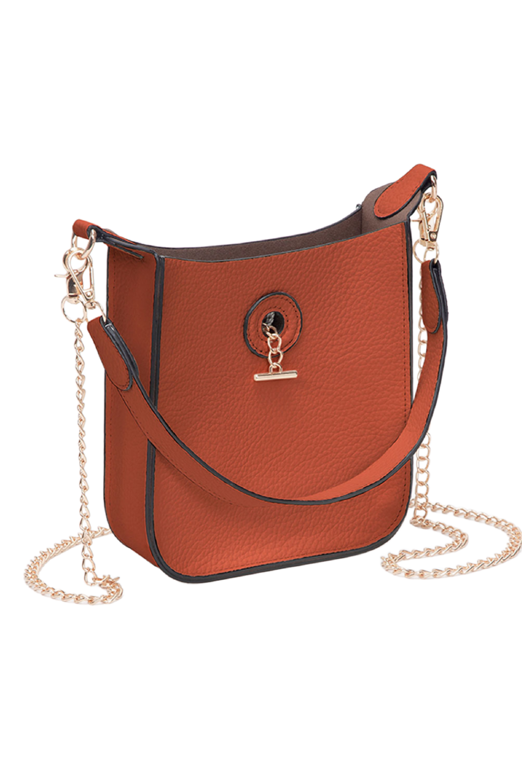 Pebbled Vegan Leather Shoulder Crossbody Bag