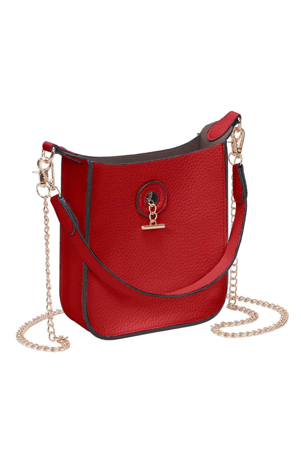 Pebbled Vegan Leather Shoulder Crossbody Bag