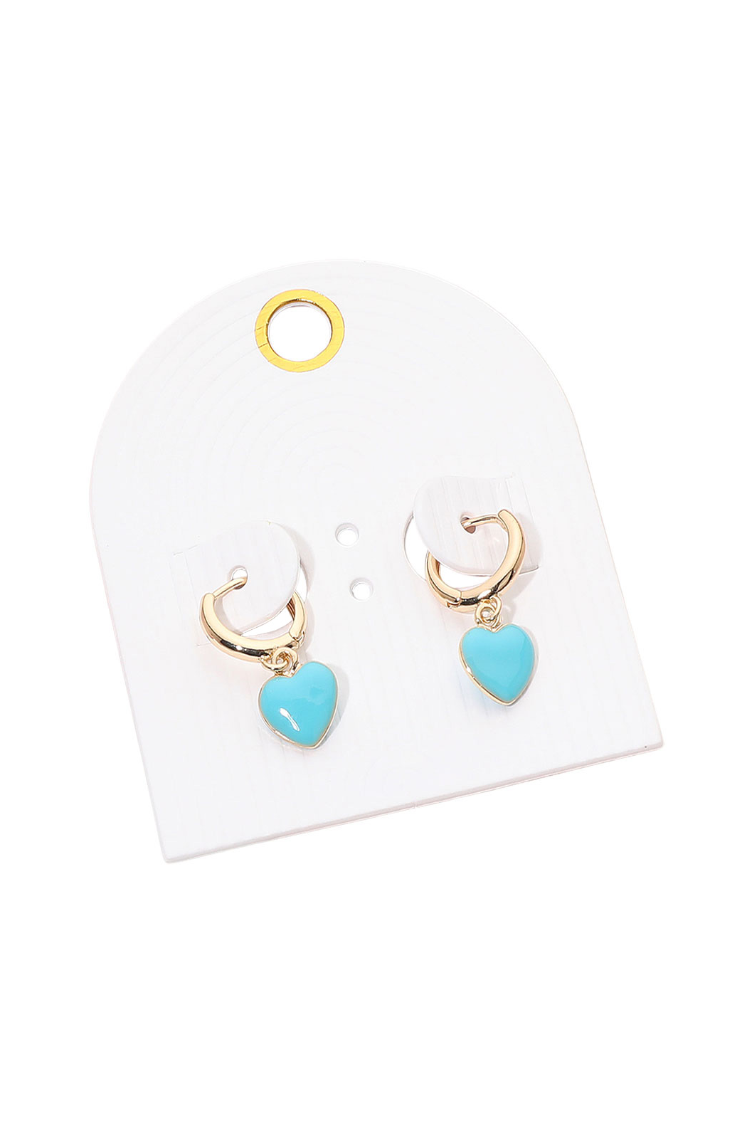 Petite Heart Huggie Hoops