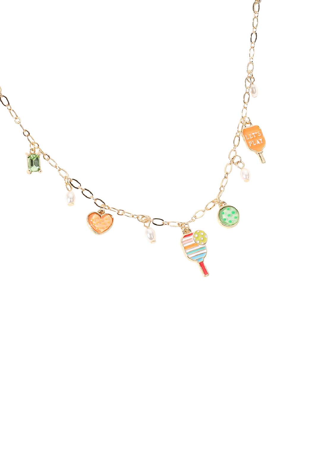 Pickleball Charm Necklace