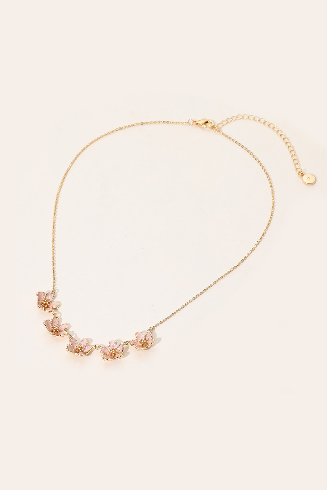 Enamel Flower Necklace