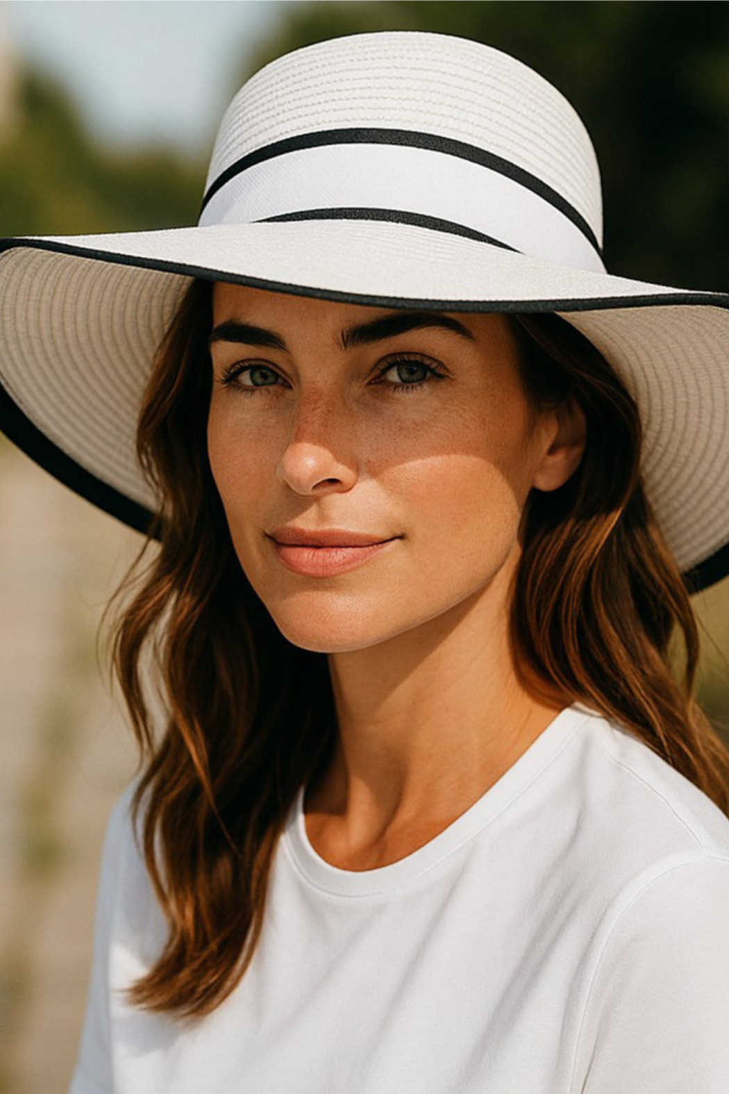 Boater Straw Sun Hat