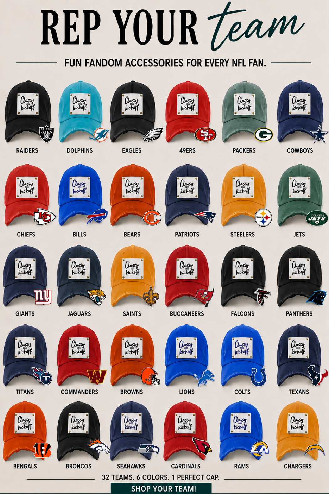 Classy Until Kickoff Distressed Cap