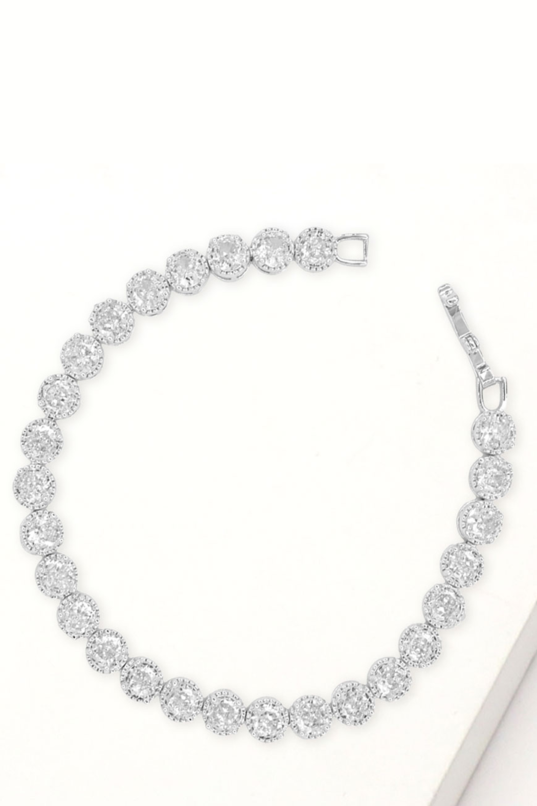 Round Stone Tennis Bracelet