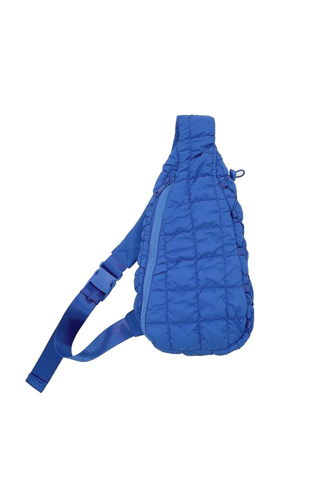 Quilted Puffer Drawstring Sling Bag