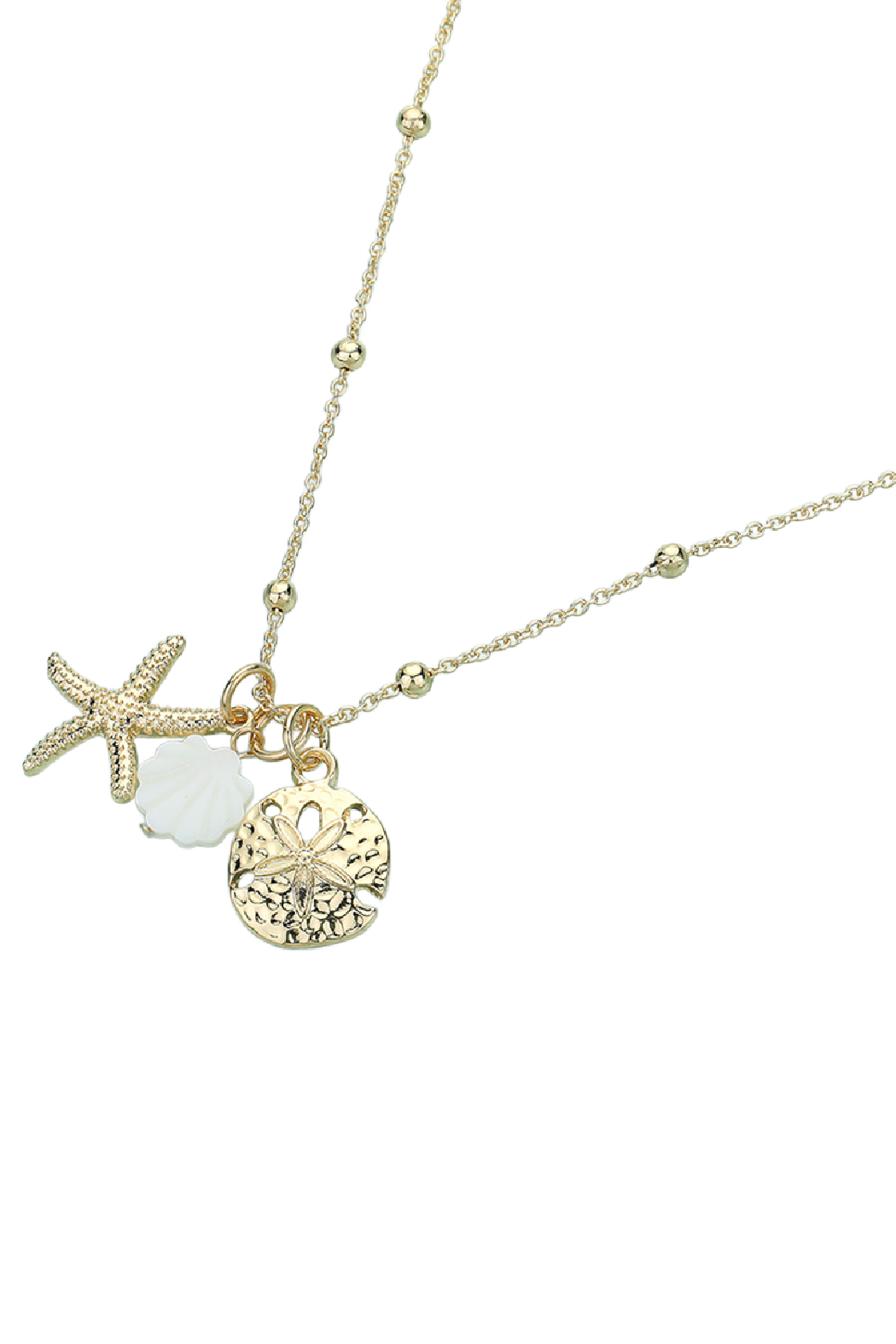 Starfish and Sand Dollar Necklace