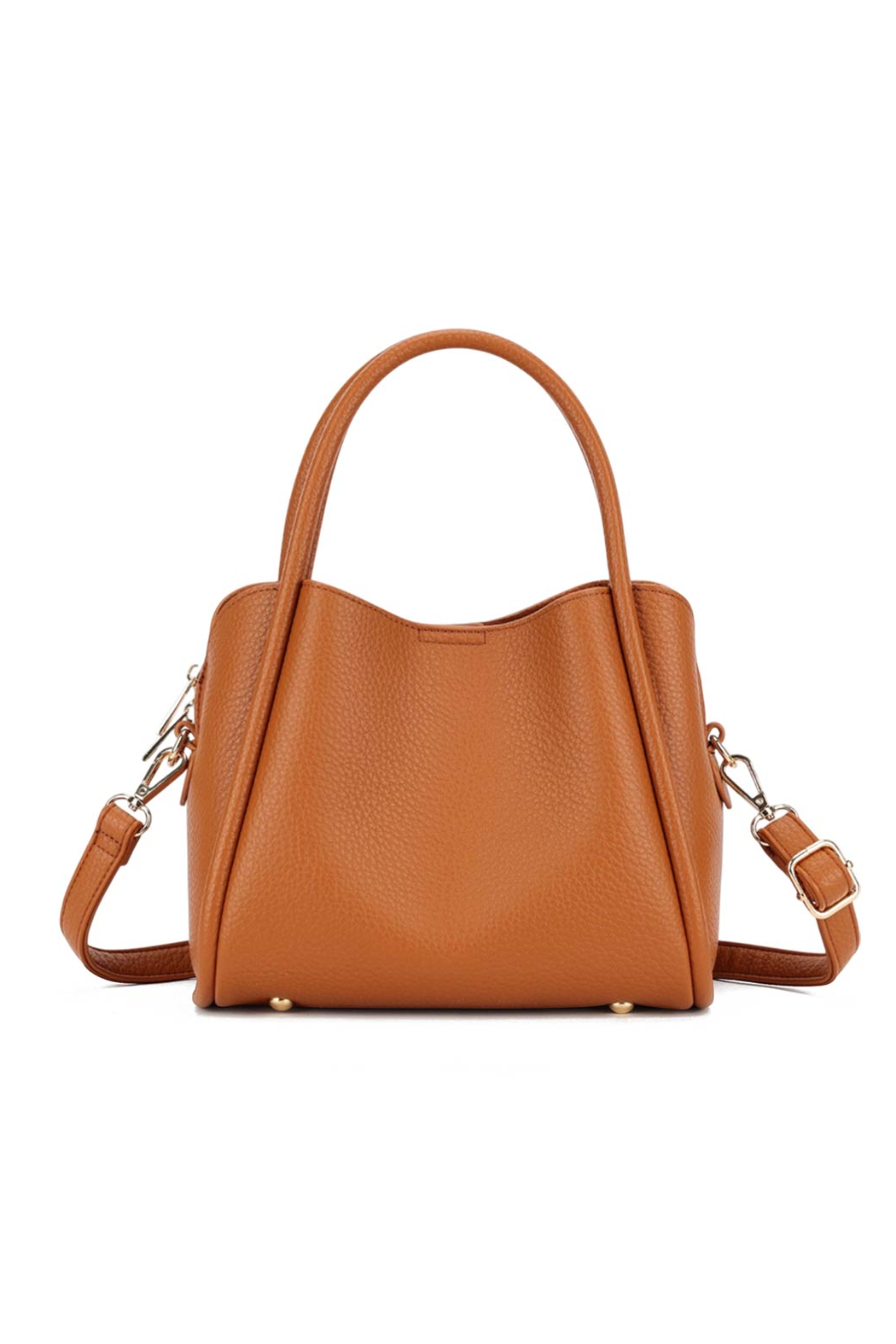 Vegan Leather Satchel Crossbody Bag