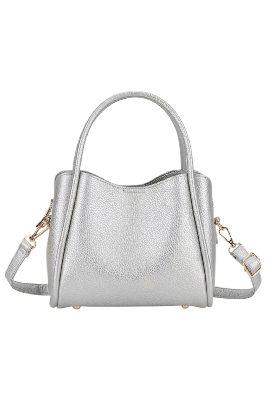 Vegan Leather Satchel Crossbody Bag