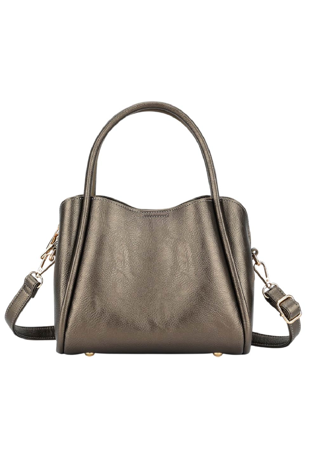 Vegan Leather Satchel Crossbody Bag