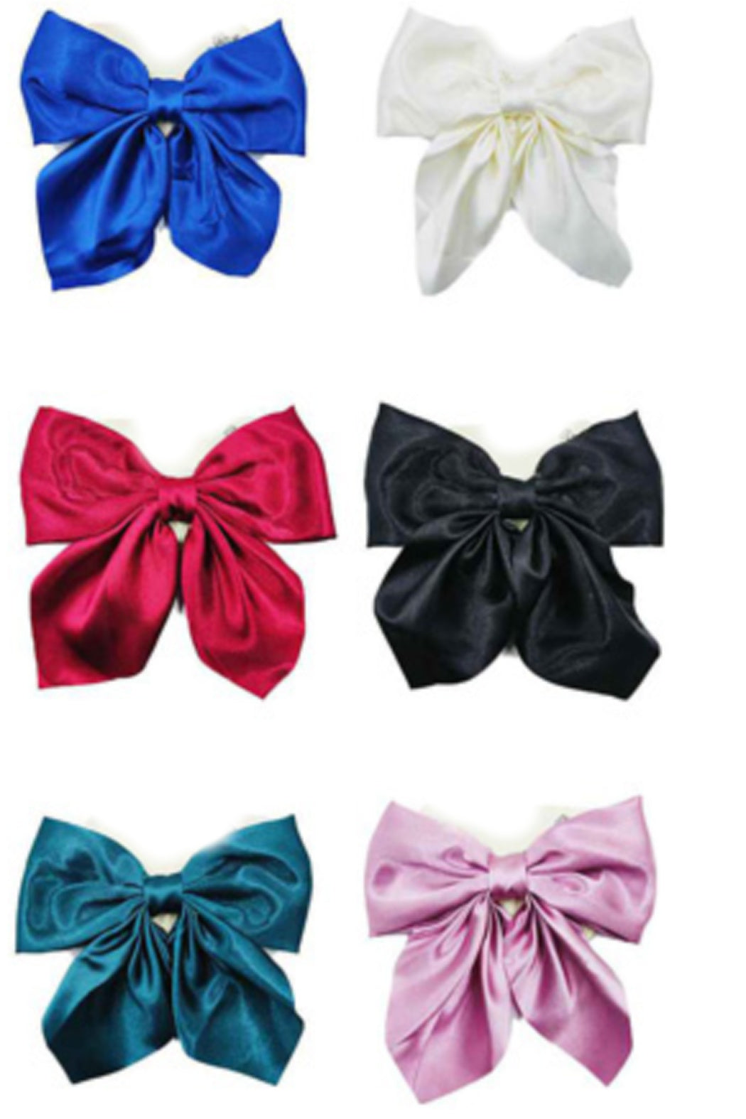 Set of 12 Satin Hair Bow