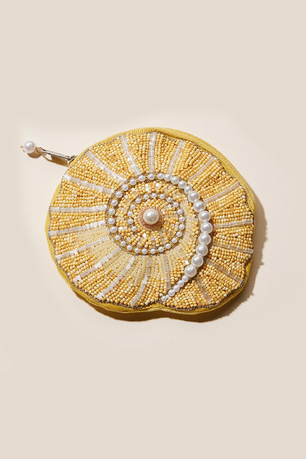 Escargot Shell Beaded Pouch