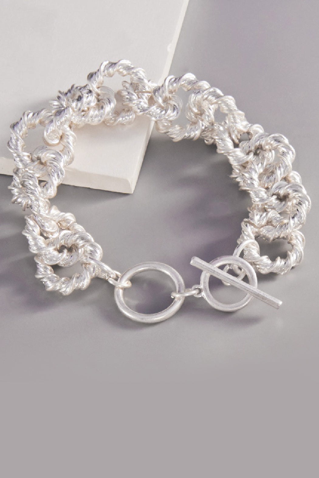 Twist Chain Toggle Bracelet