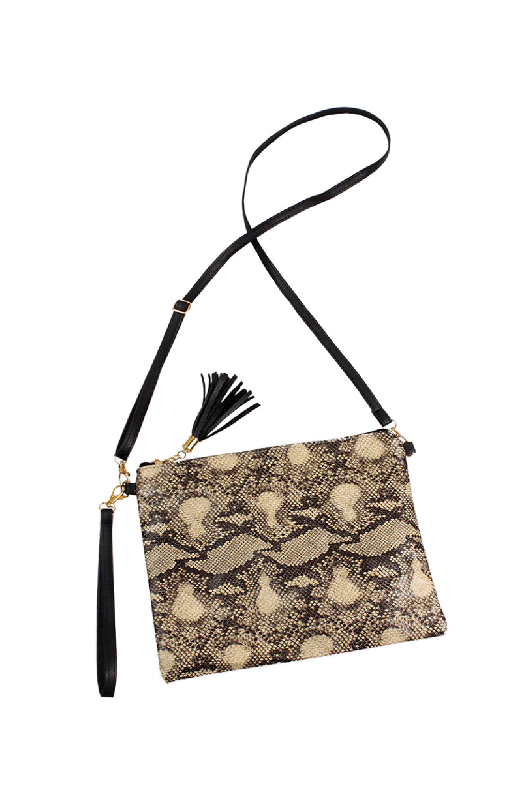 Snake Skin Crossbody and Wristlet