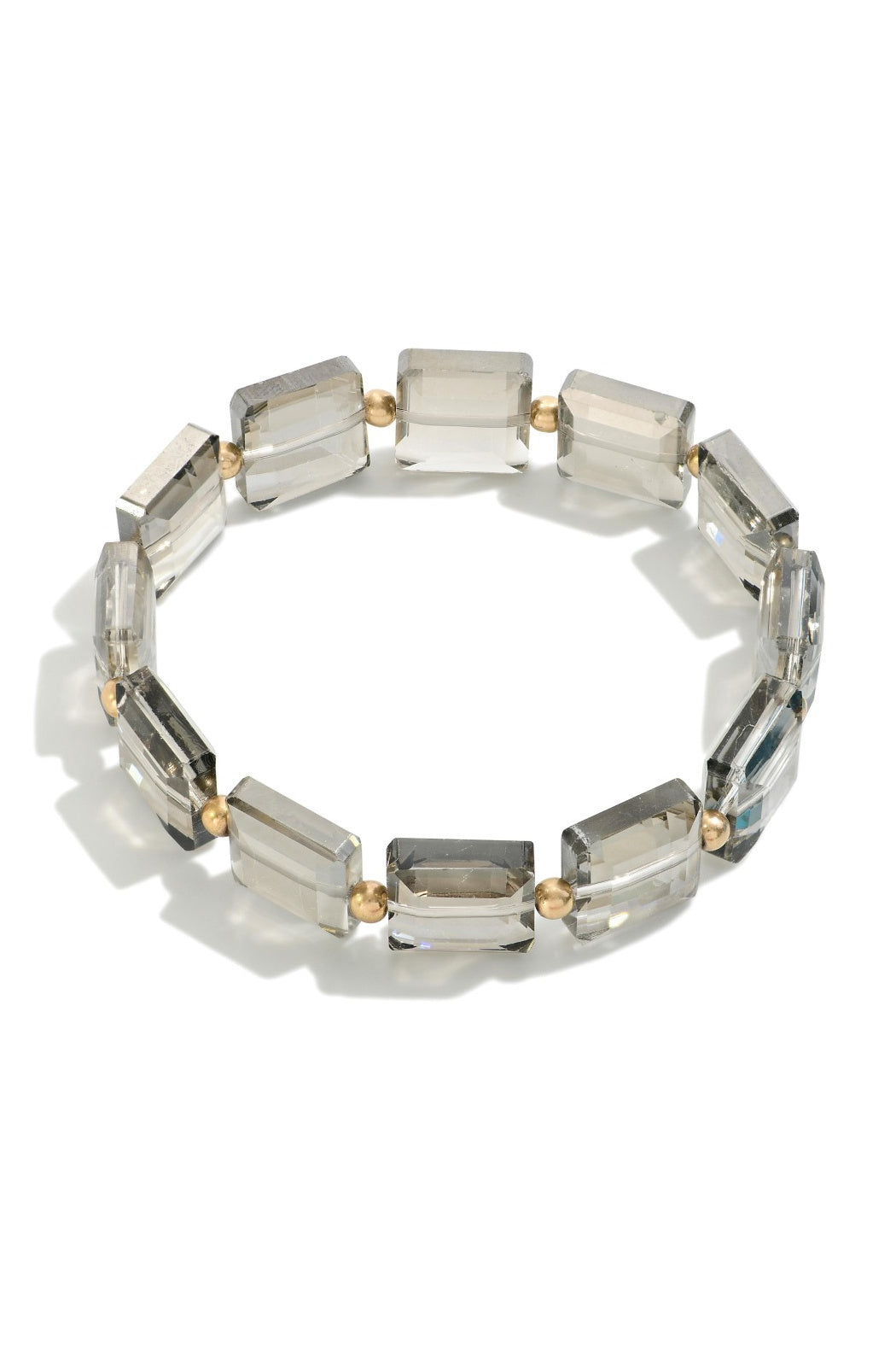 Square Crystal Stretch Bracelet