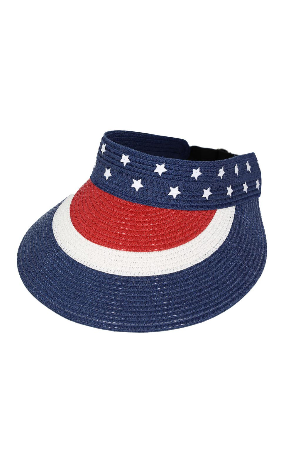 Patriotic Straw Visor