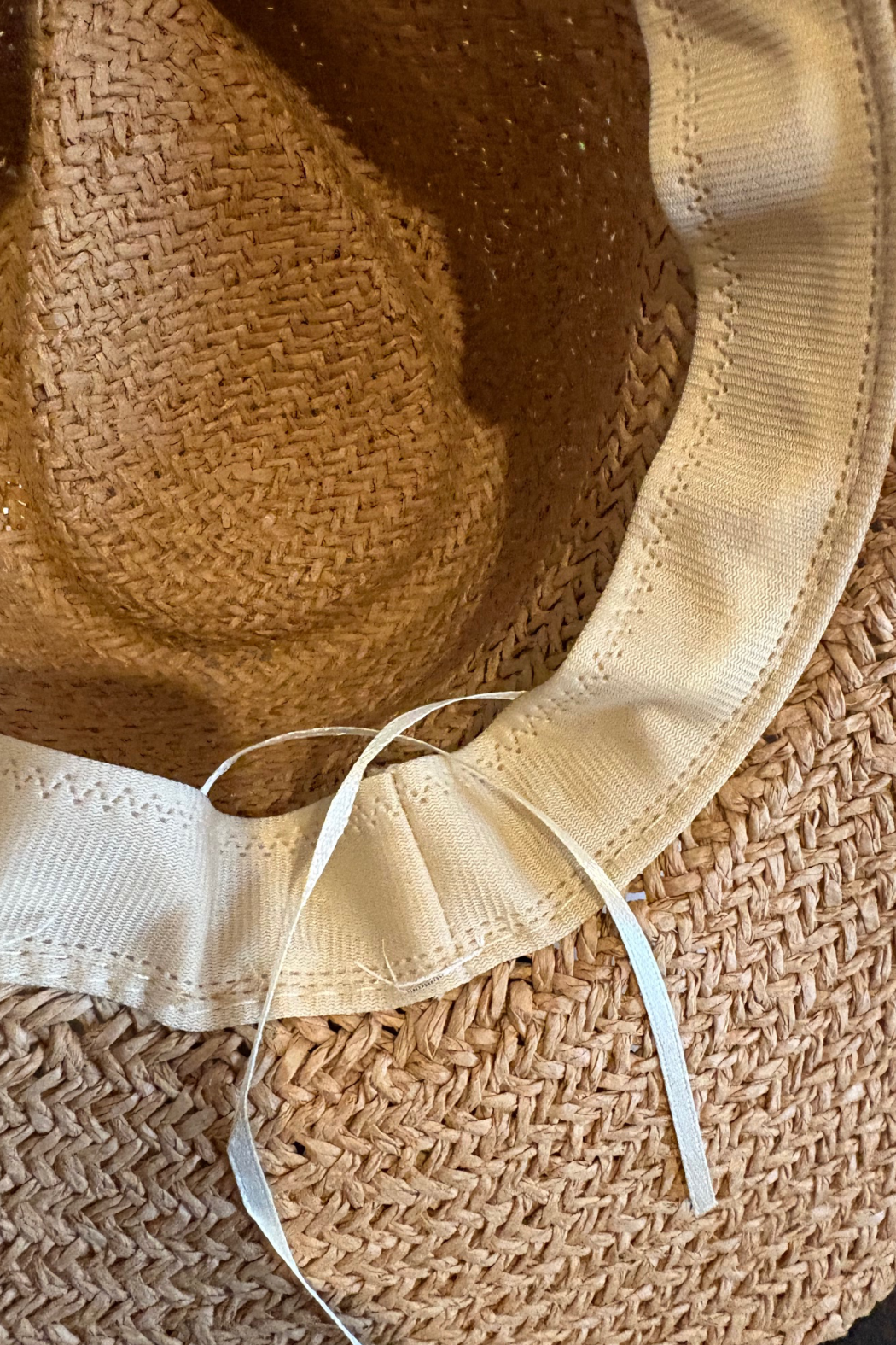 LV Banded Upcycled Straw Panama Hat