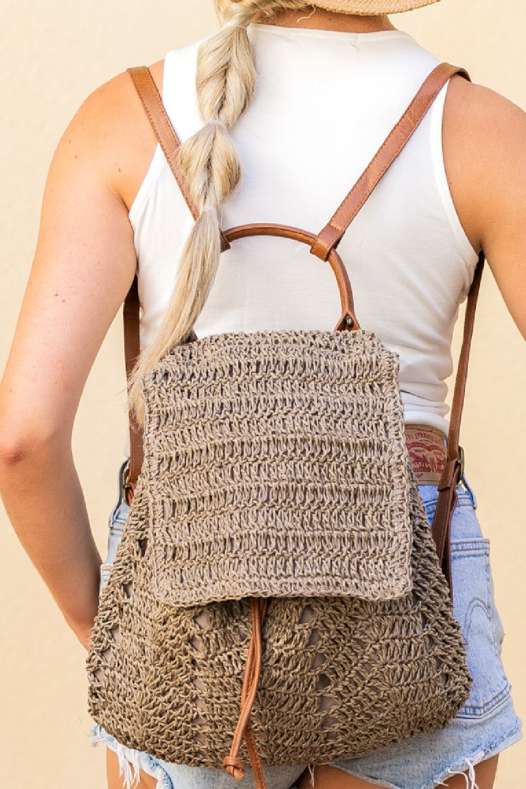 Cotton Blend Woven Back Pack