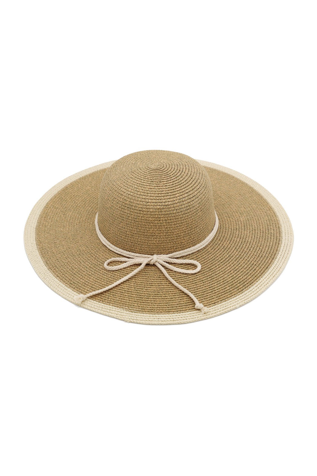 Rope Bow Band Straw Sun Hat