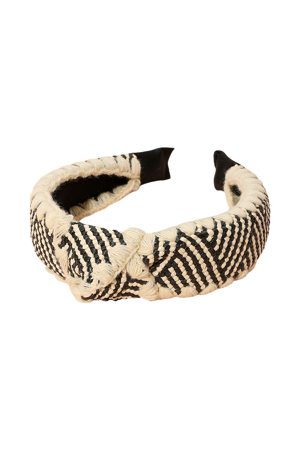 Crochet Edge Straw Headband