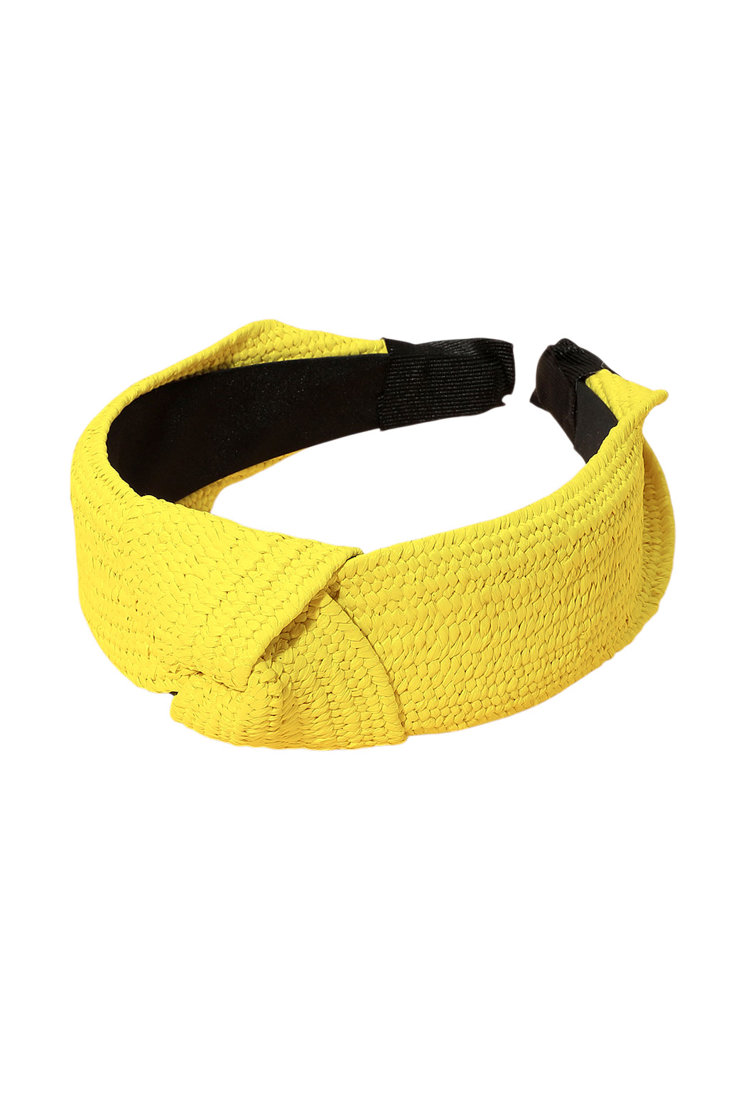 Woven Straw Top Knot Headband