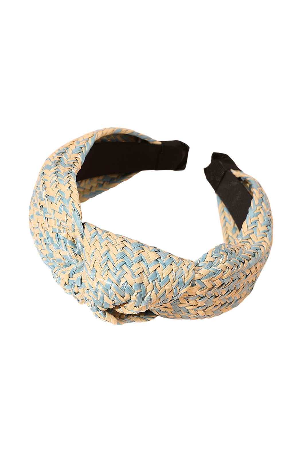 Woven Straw Raffia Top Knot Headband