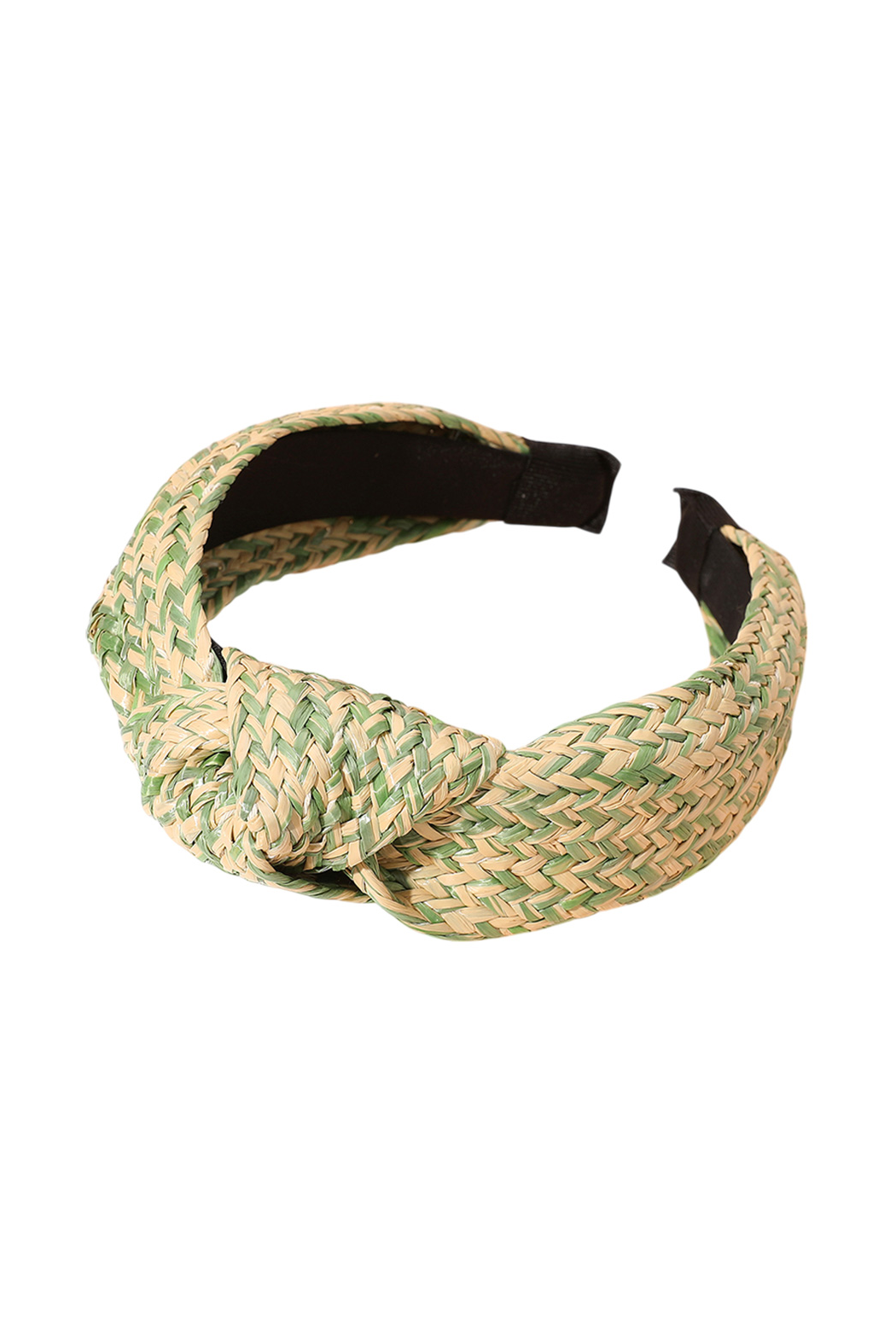 Woven Straw Raffia Top Knot Headband