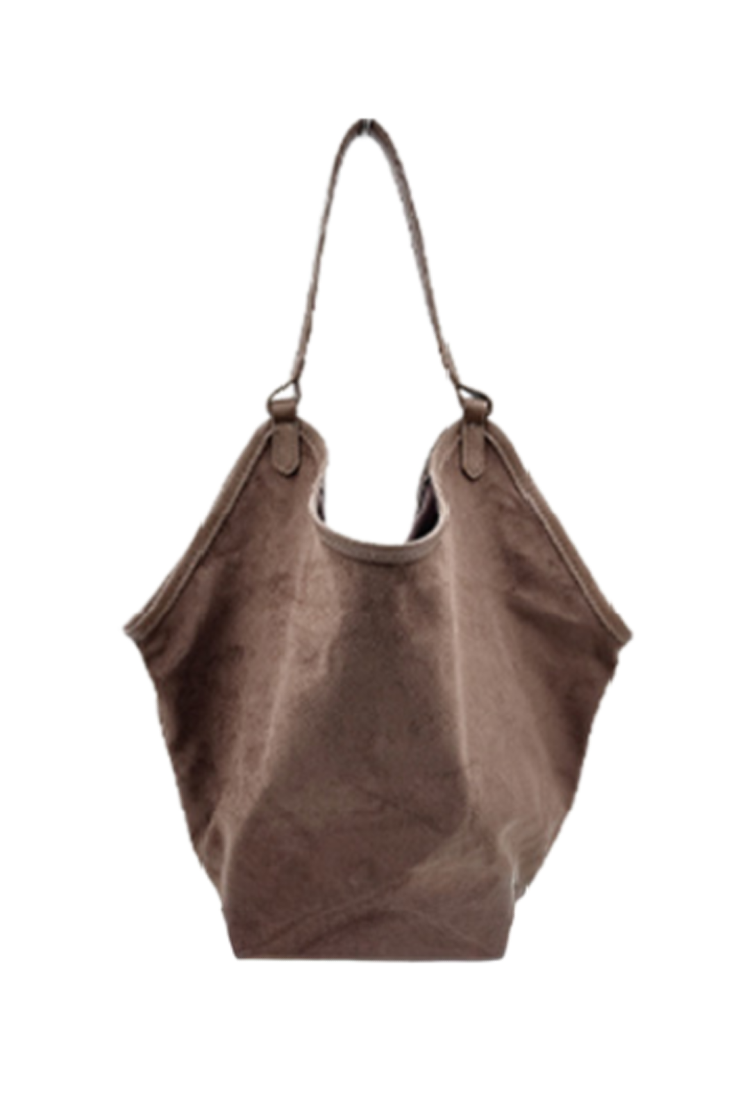 Suede Slouchy Shoulder Bag
