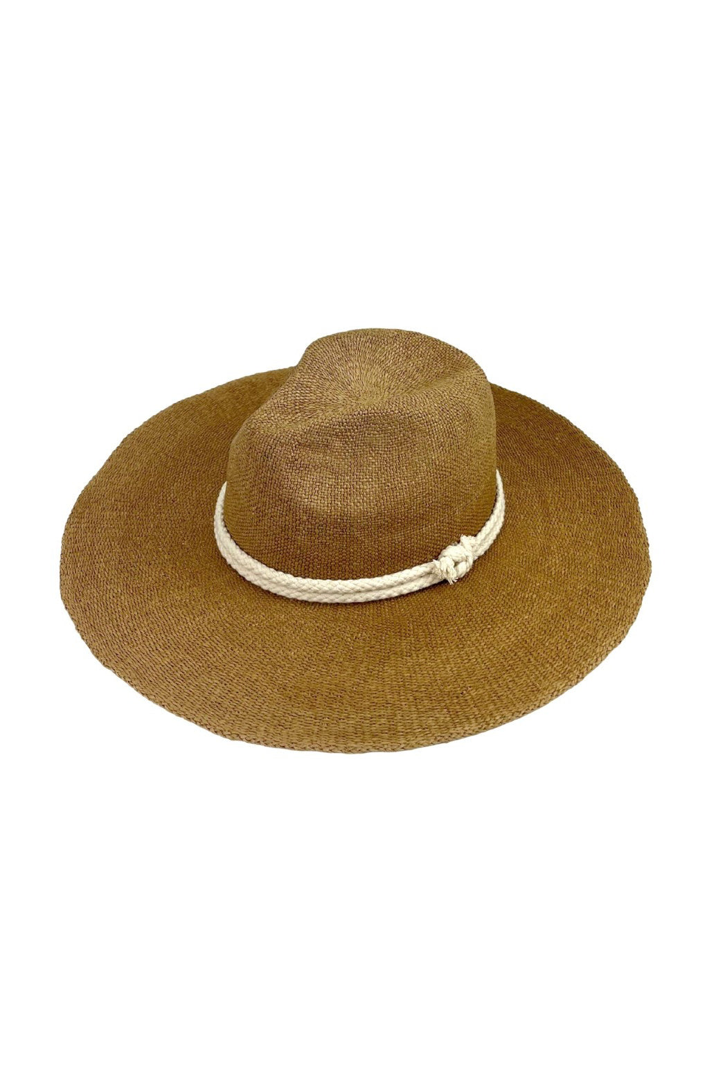 Rope Banded Straw Panama Hat