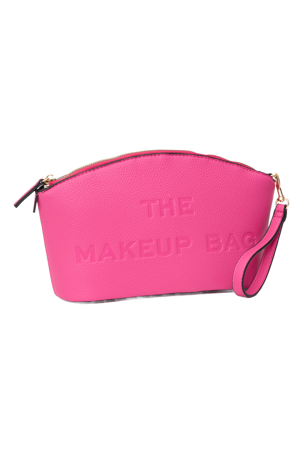 Large Embossed Makeup Pouch Wristlet