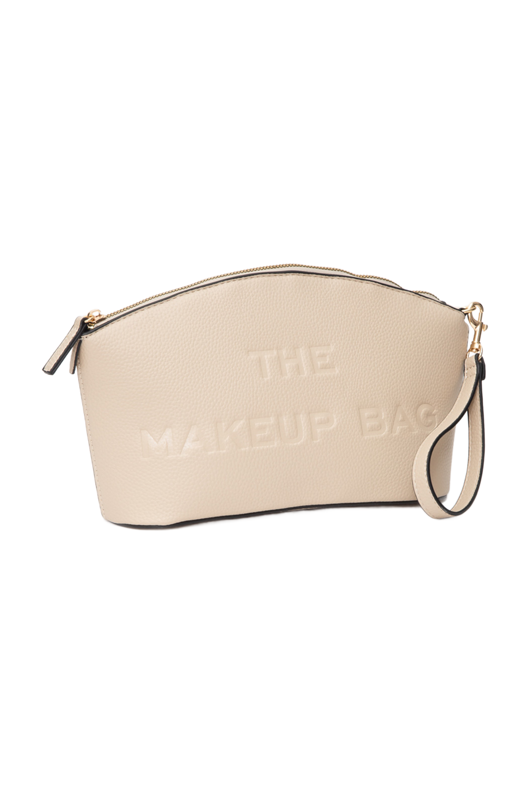 Large Embossed Makeup Pouch Wristlet