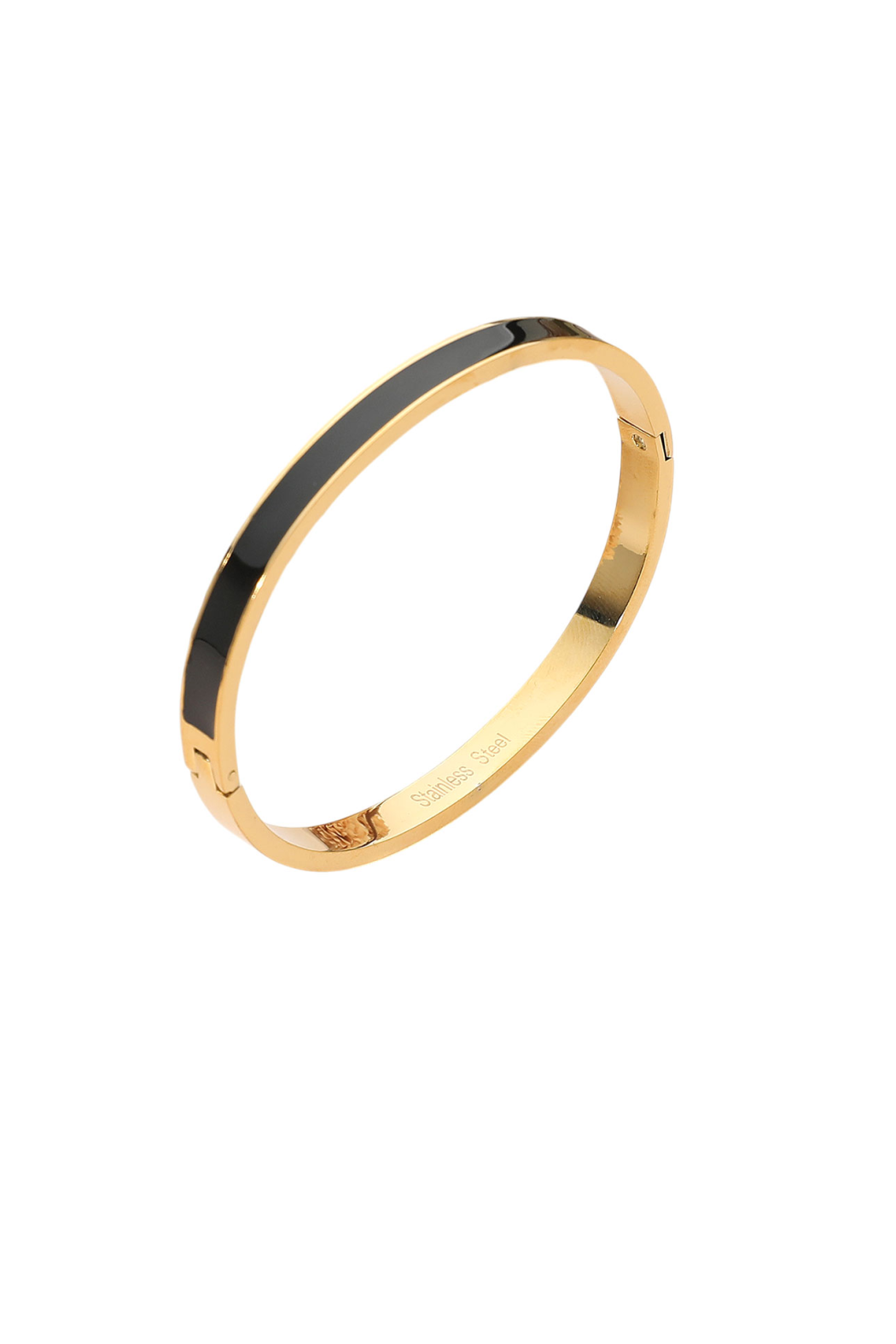 Thin Enamel Hinge Bracelet