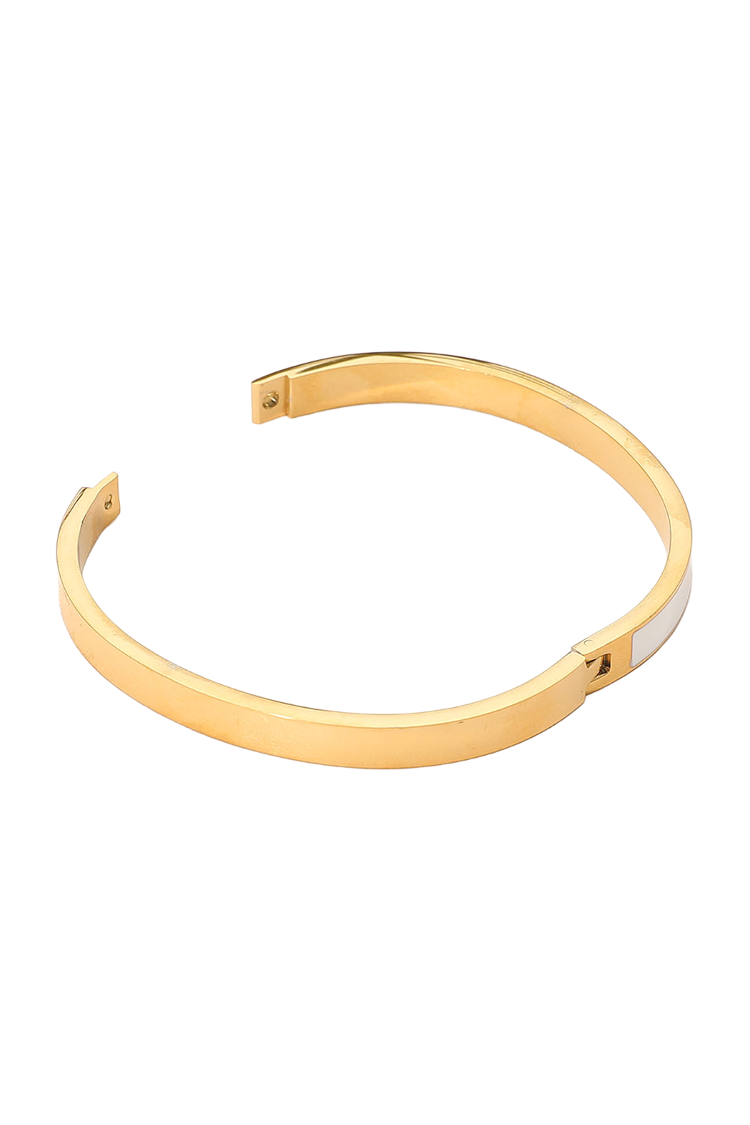 Thin Enamel Hinge Bracelet